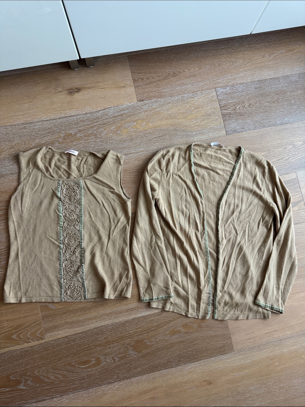 Laurel Tan Sweater Set